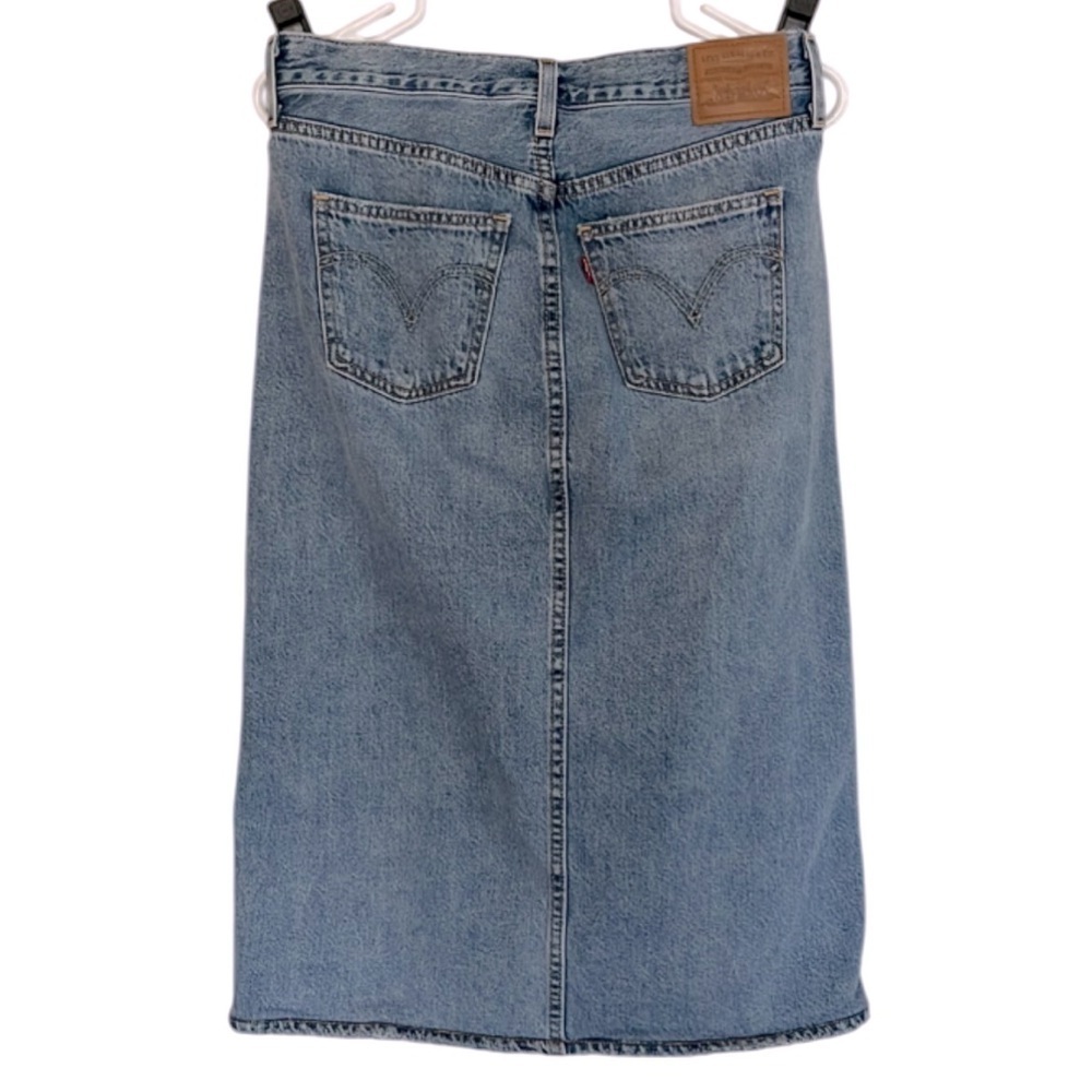 LEVI’S Denim Midi Jean Skirt - 27 - Picture 3 of 11